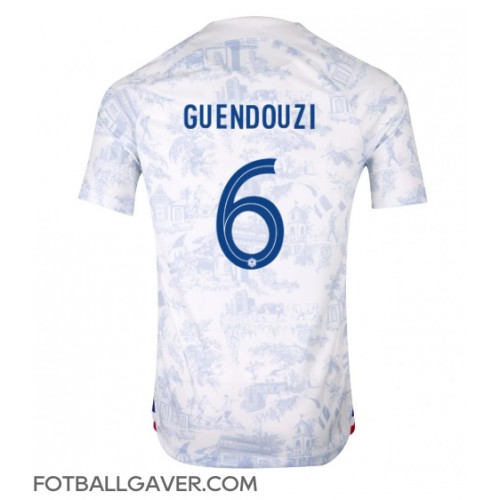 Frankrike Matteo Guendouzi #6 Fotballklær Bortedrakt VM 2022 Kortermet